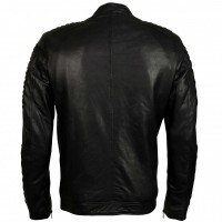 Black Moto Biker Jacket 